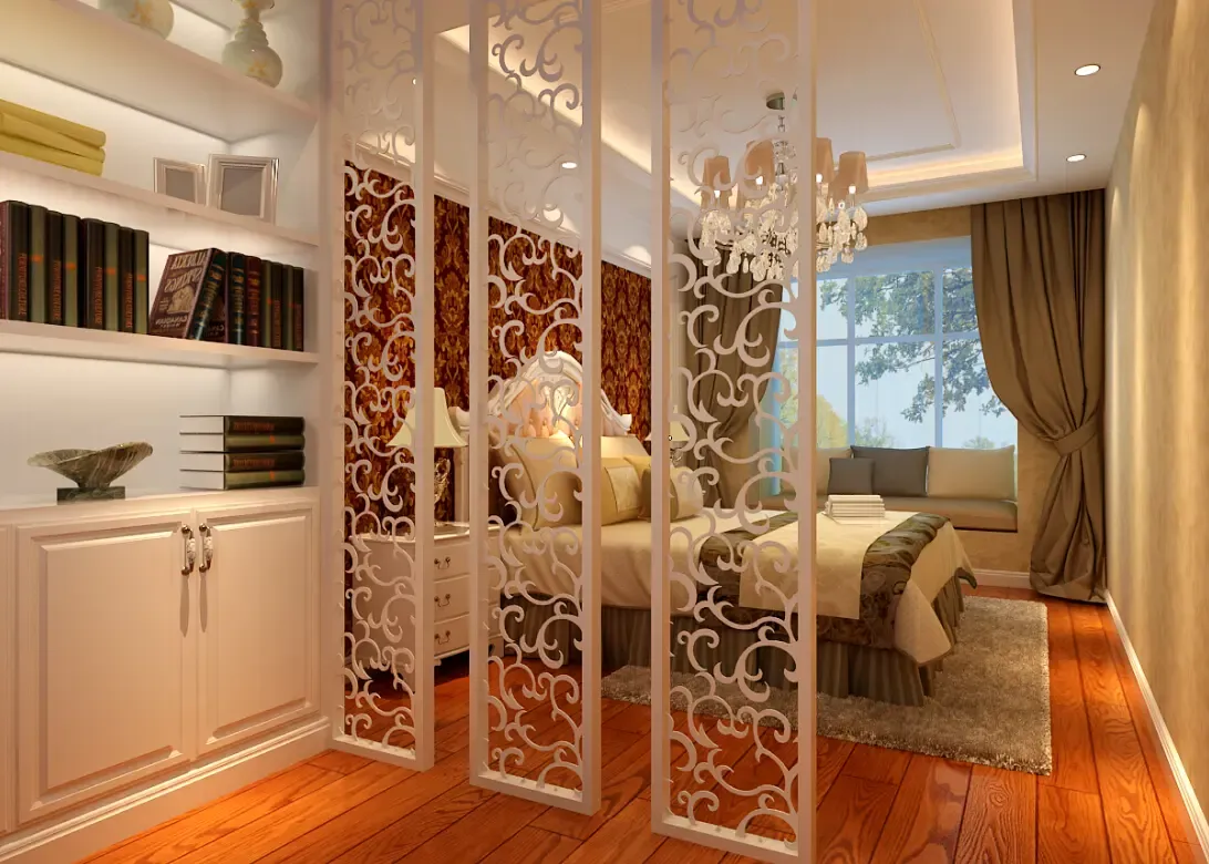 突破狭小面积限制 88㎡大胆装简欧风格 软隔断被点赞