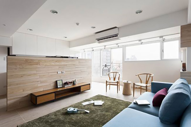 轻盈自然原木风 简洁温馨的公寓设计