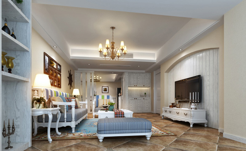 鑫龙湾两室两厅美式风格设计