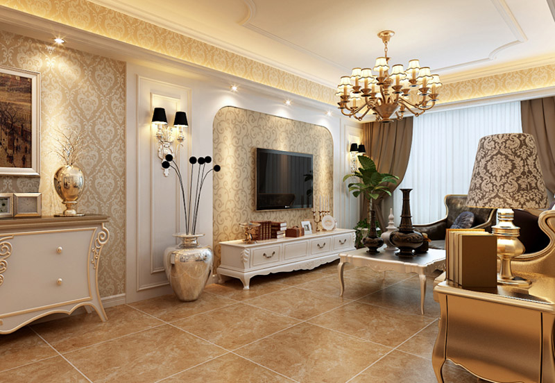 想象国际二期两室两厅欧式风格设计