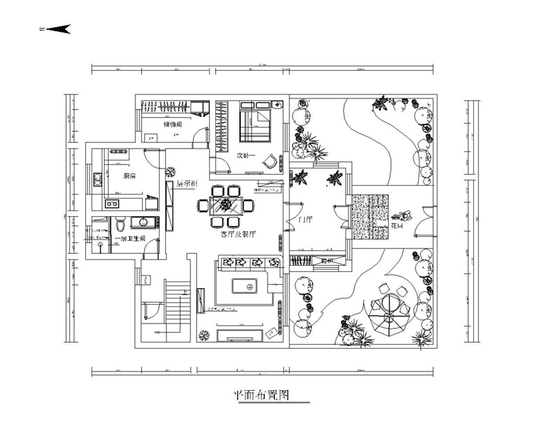 京香花园200平欧式风格效果图设计