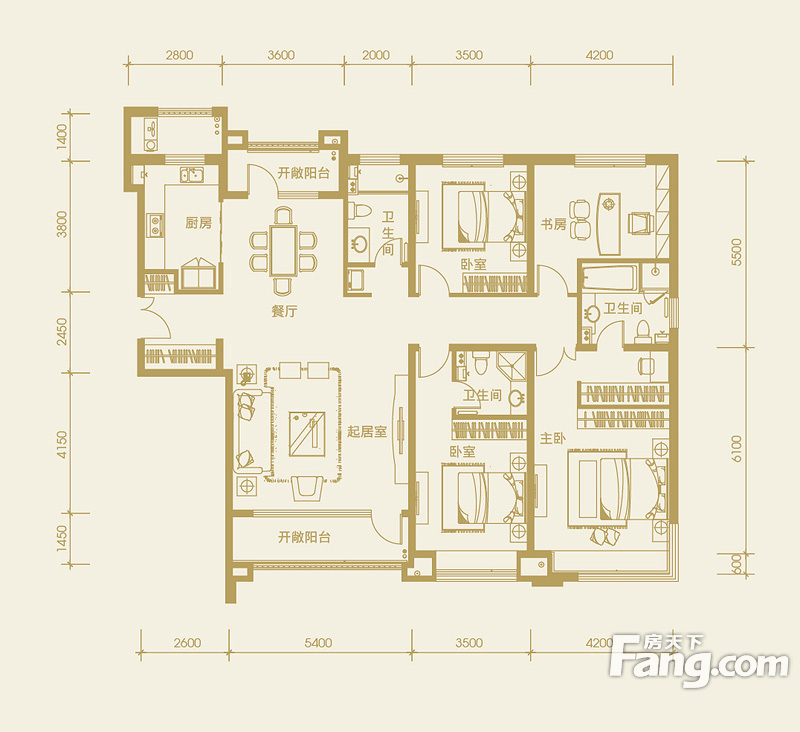 亿城堂庭247㎡-新古典风格-王桐