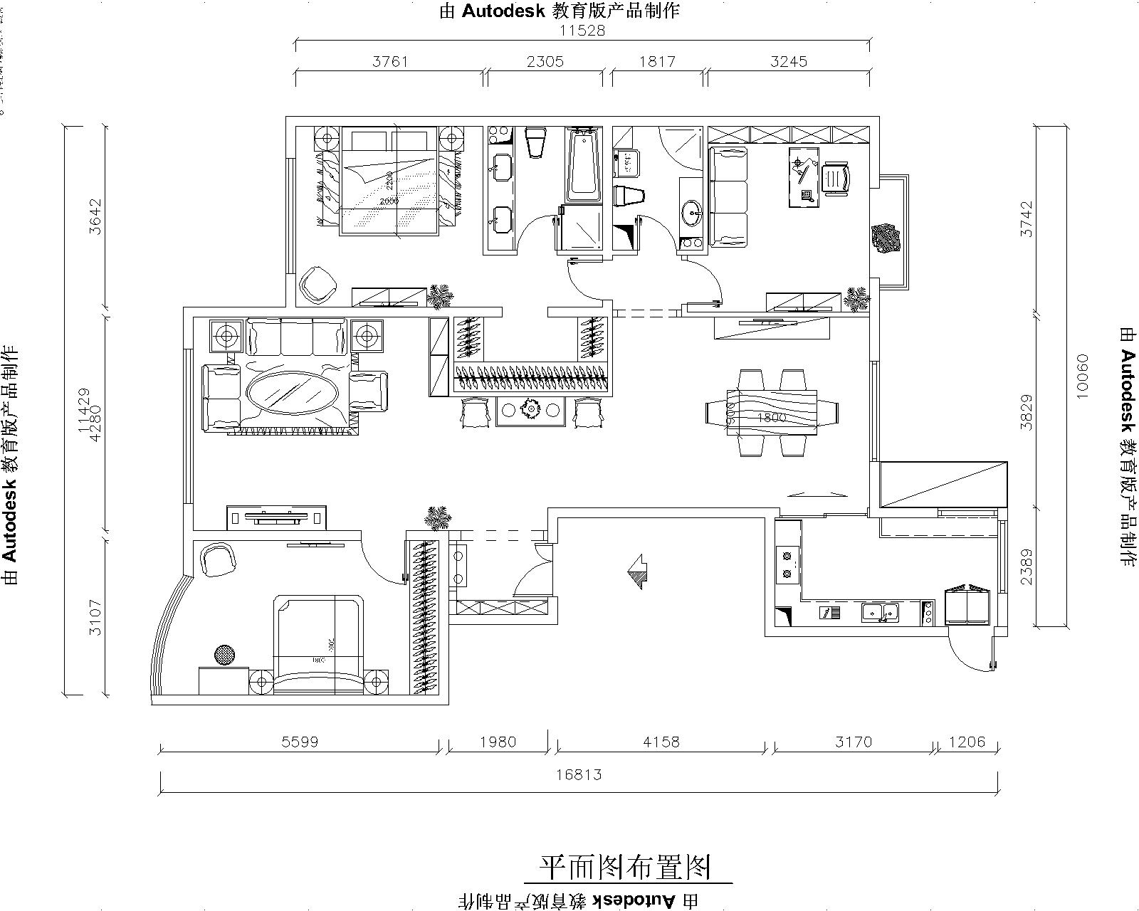 东湖湾 三居 中式风格