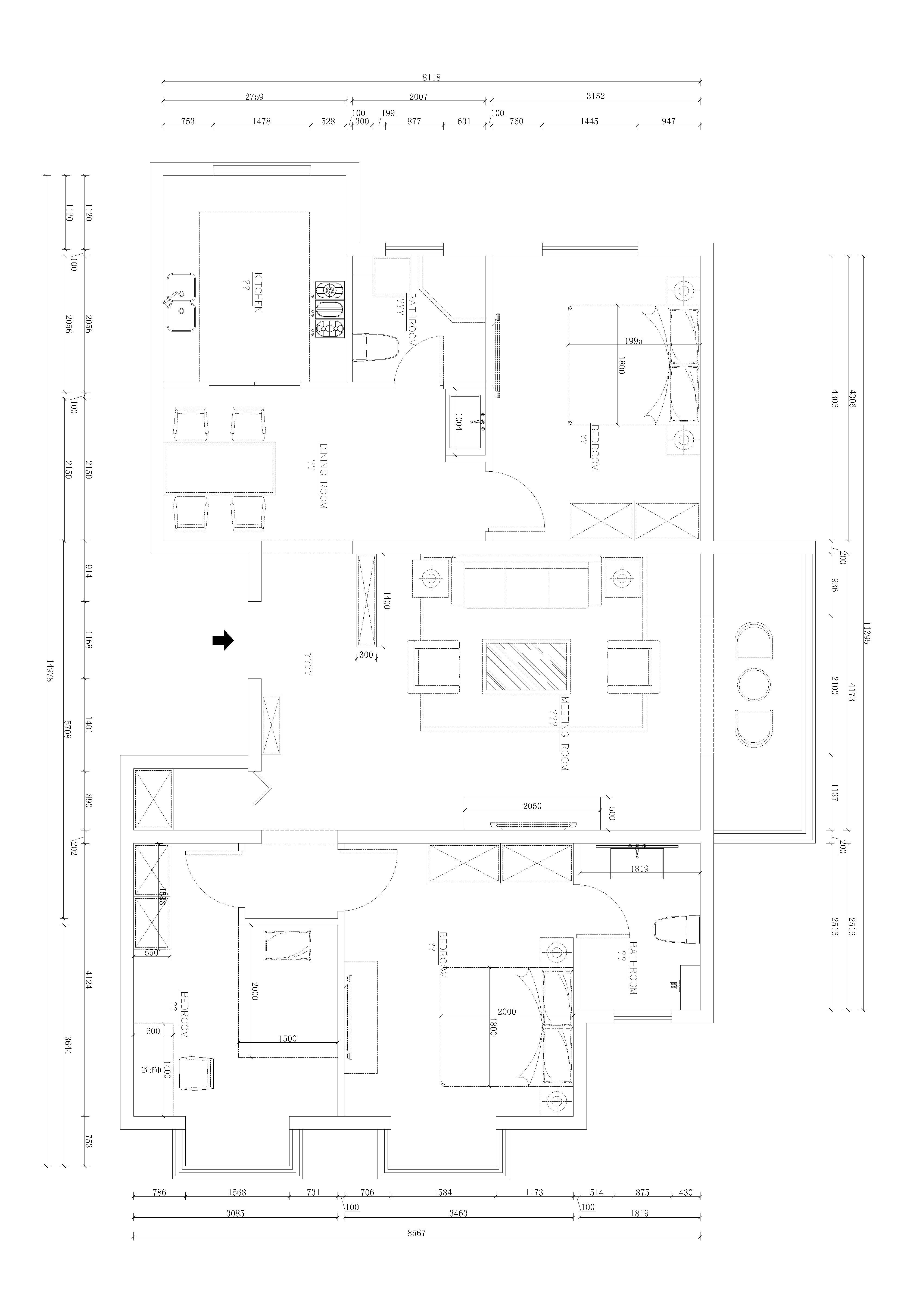 瑞雪春堂-三居室-130.64平米-装修设计