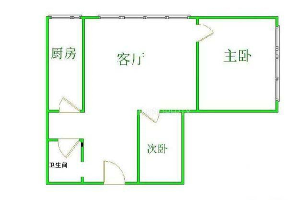 中海紫御公馆-二居92平简欧风格-房天下装