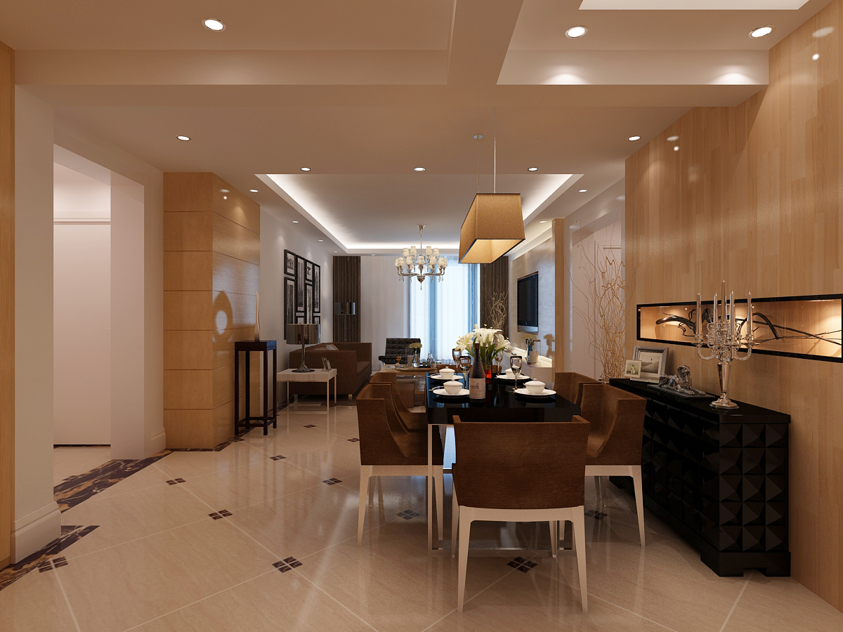 现代简约风格设计-西子公寓128平三居室装修