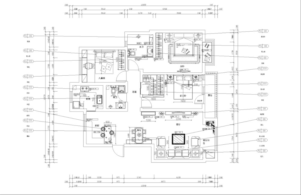 简欧风格 | 五一阳光 128㎡三居室