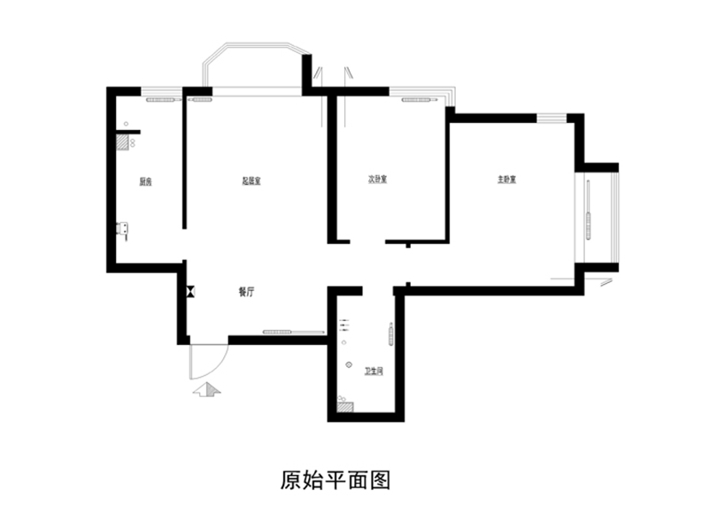 玉兰湾90平简欧风格案例赏析