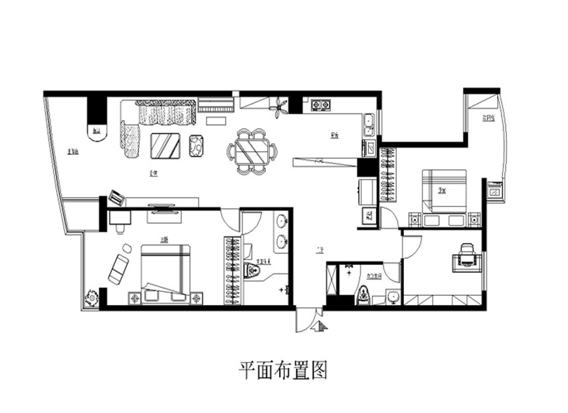 朗琴园140平简欧风格案例赏析