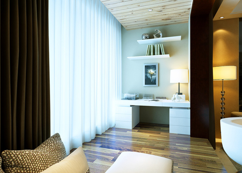 国赫红珊湾两室两厅现代简约风格设计
