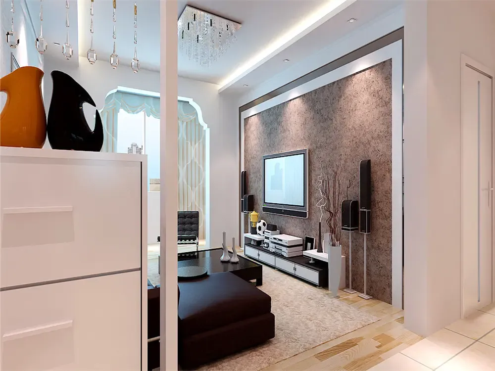 现代简约三居室装修效果图125平米4万现代简约三居室装修案例大全