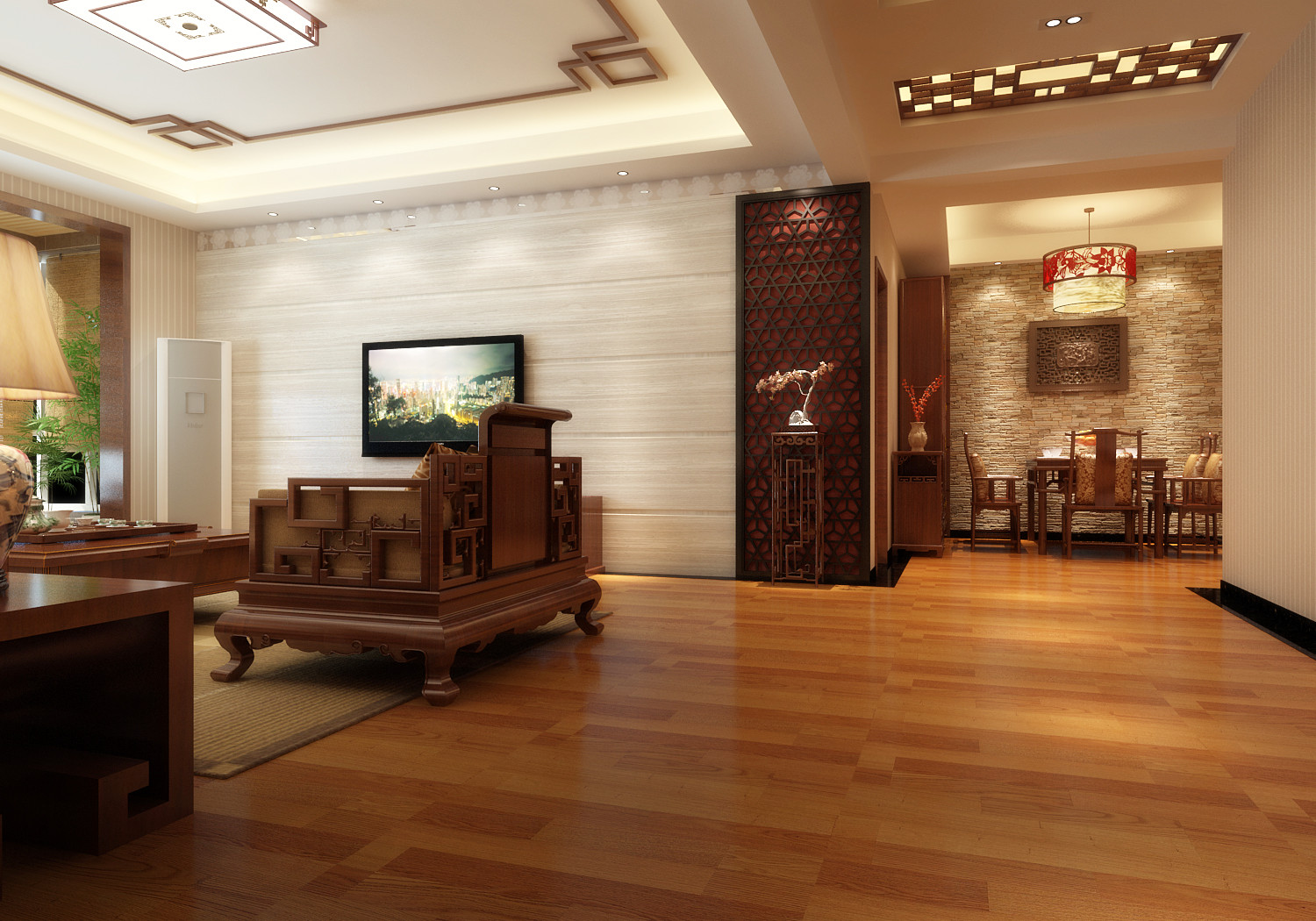 塞纳公馆—中式风格158㎡—三居室