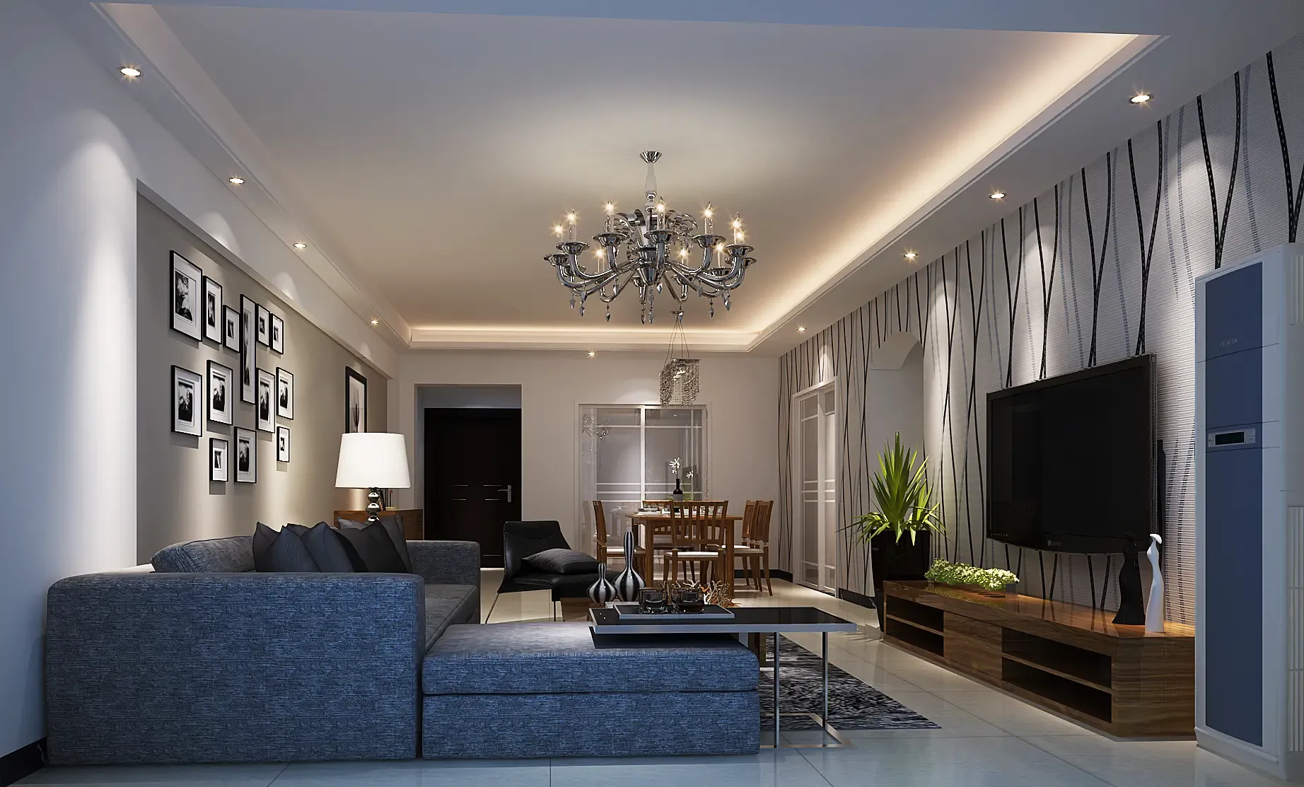 府上和平现代风格三居室