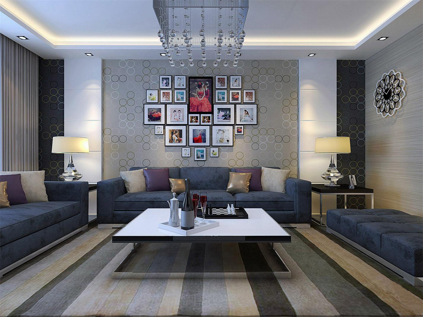 紫晶悦城两室两厅现代简约风格设计