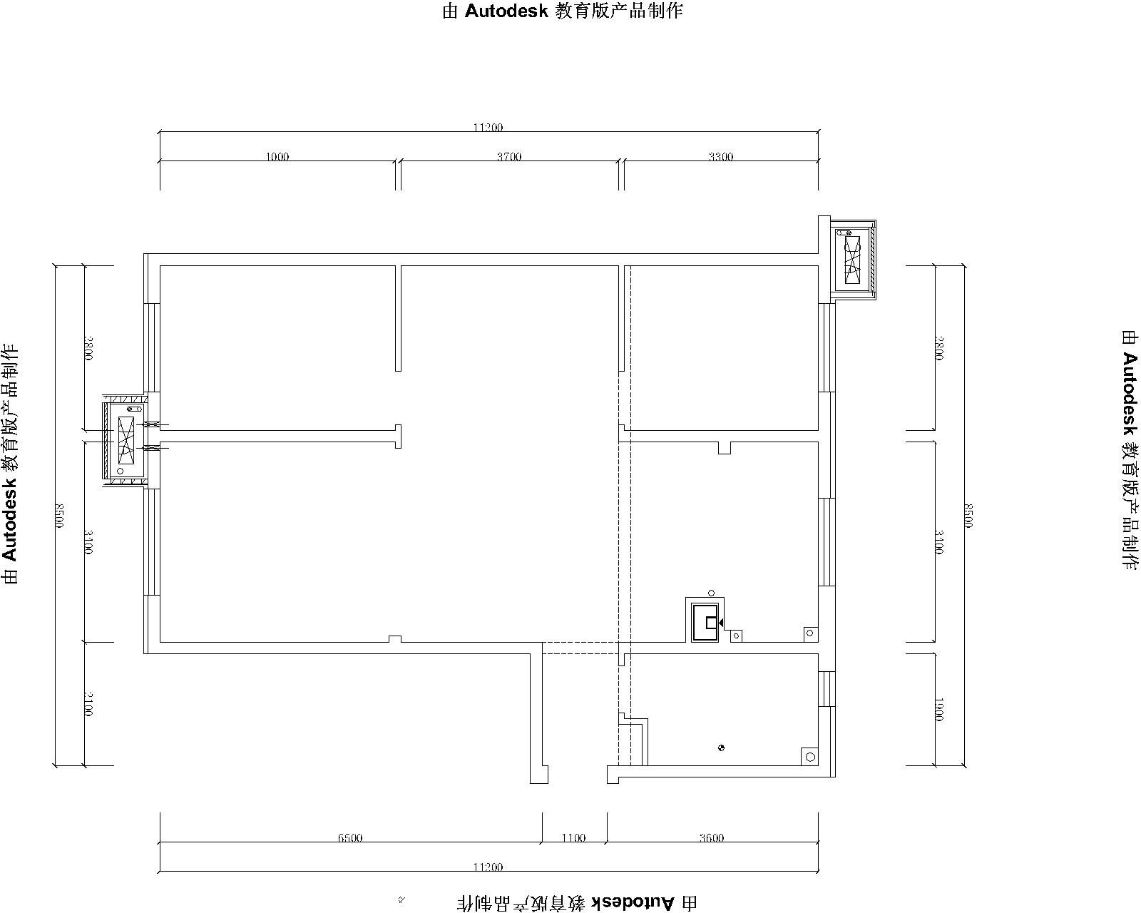 青云天下项目-三居室-120.00平米-装修设计