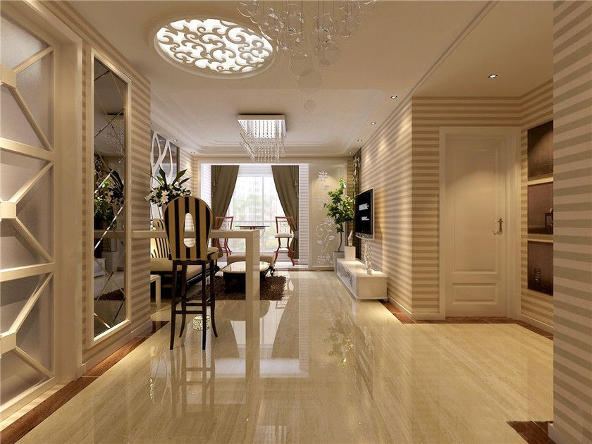 天海誉天下两室两厅现代简约风格设计