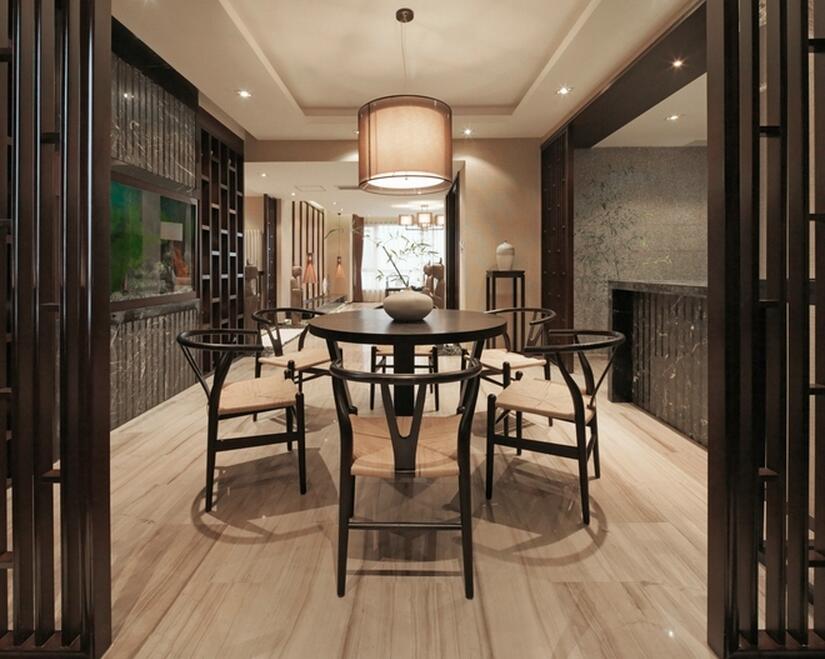 天鹅堡206平米新中式风格雅致的居室