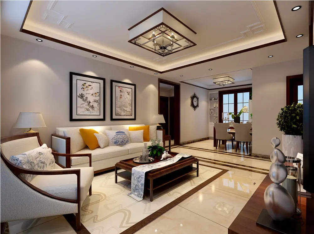 中海国际现代中式风格装修效果图