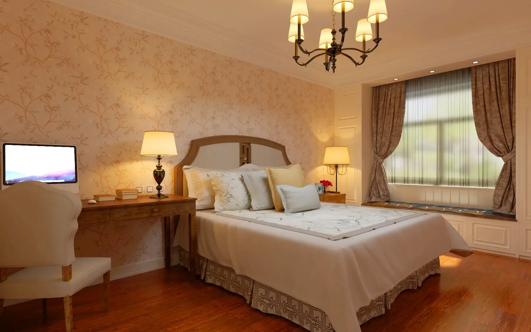 欧美风情三居室117平米4.