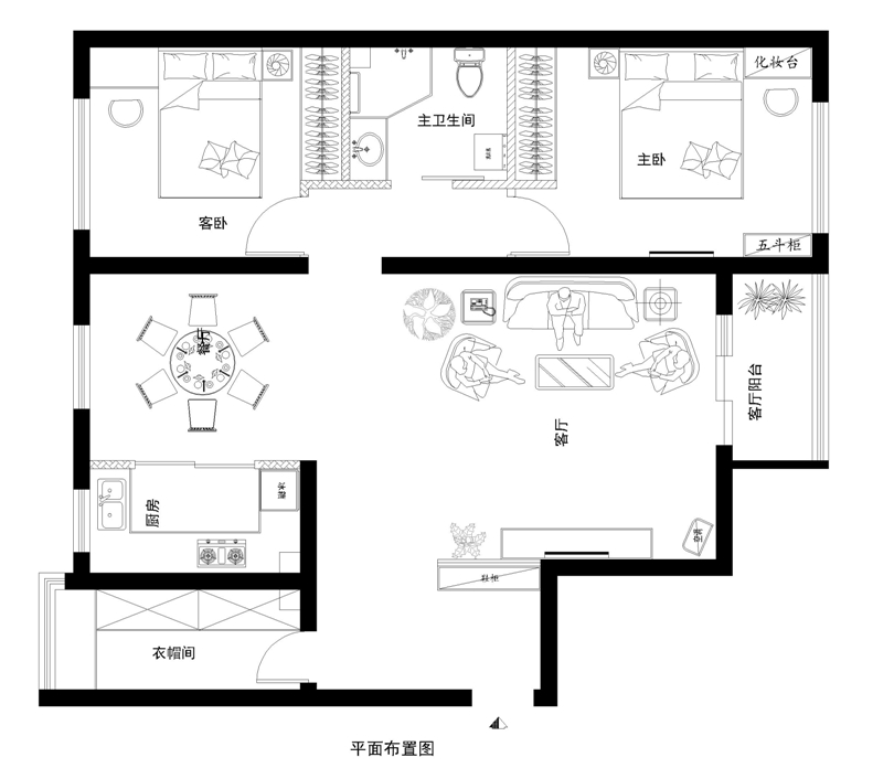 京铁和园110平简欧风格案例赏析