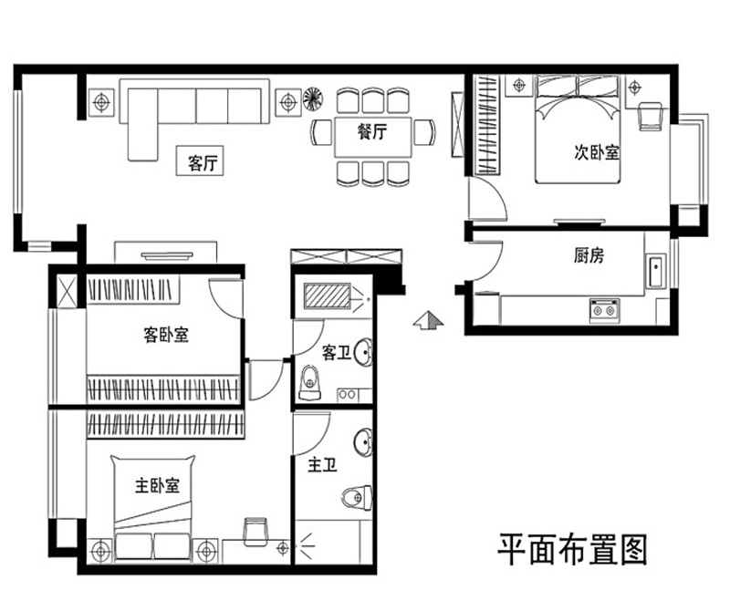 7万打造一个现代简居室风情