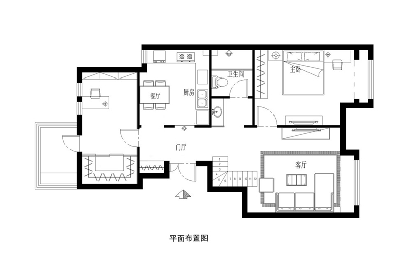 天爱锦园140平简约风格效果图设计赏析