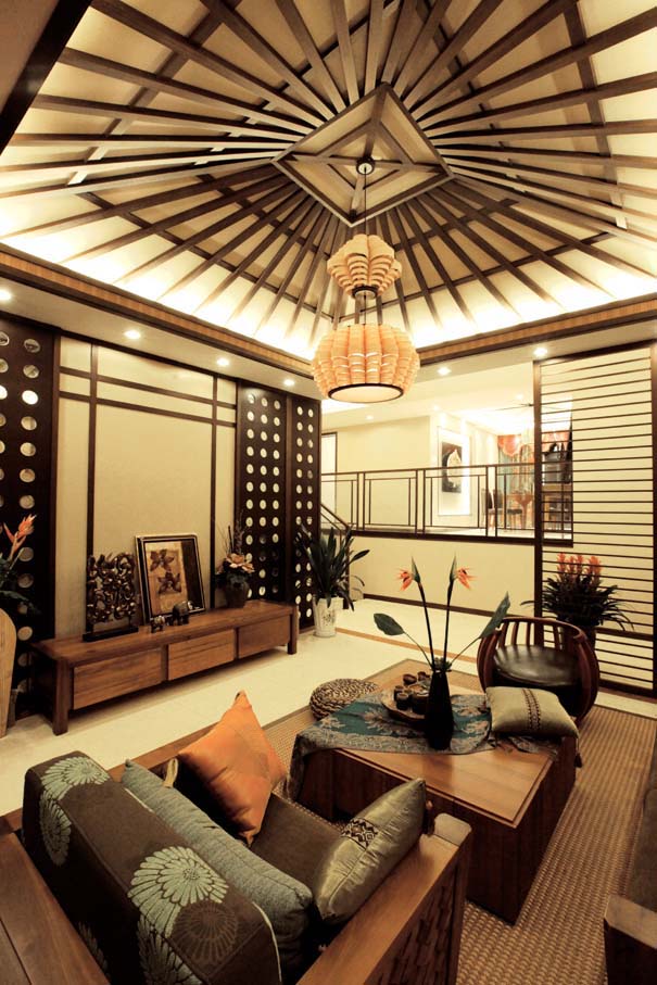 紫晶悦城三室两厅东南亚风格设计