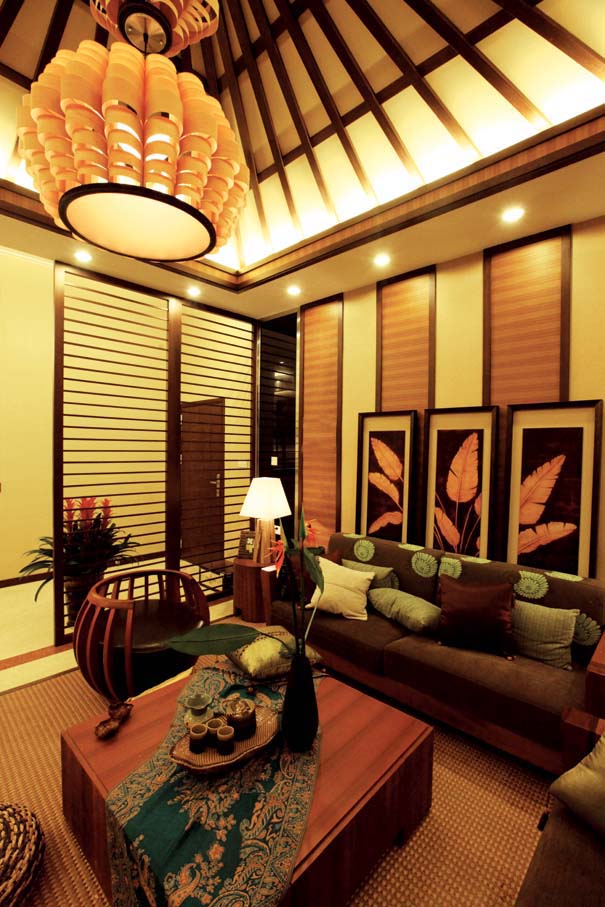 紫晶悦城三室两厅东南亚风格设计