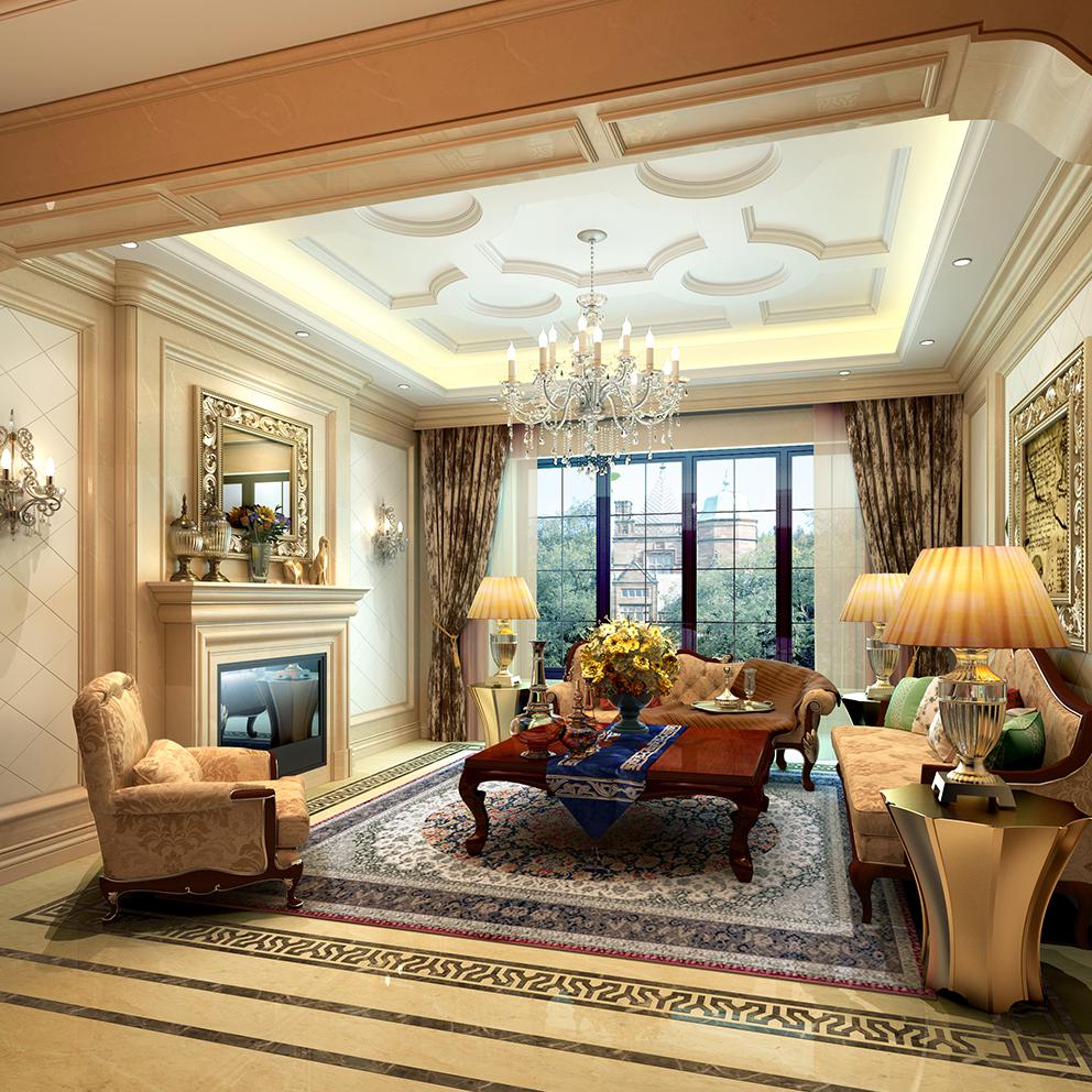 华府国际三室两厅美式风格设计