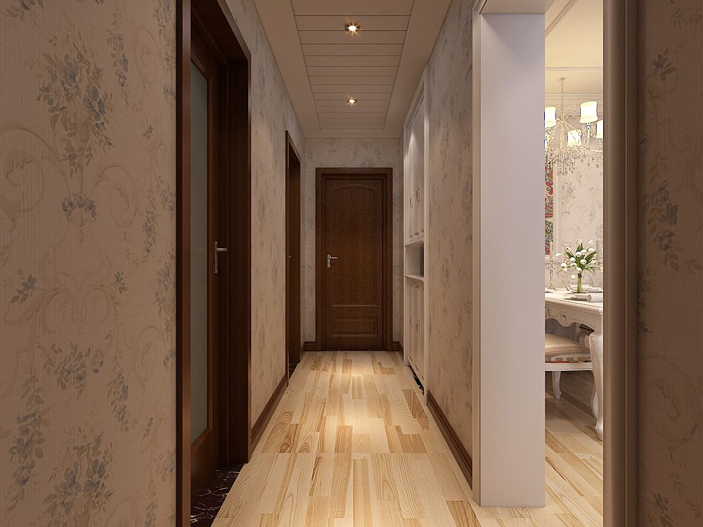 弘石湾三室两厅户型现代风格装修设计效果