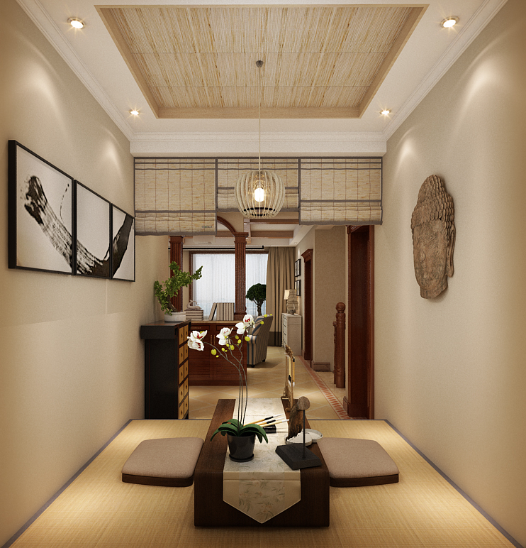 西山御园五室户型美式风格装修设计案例