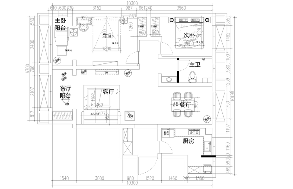 【力天装饰】碧桂园现代简约 117平米 两室