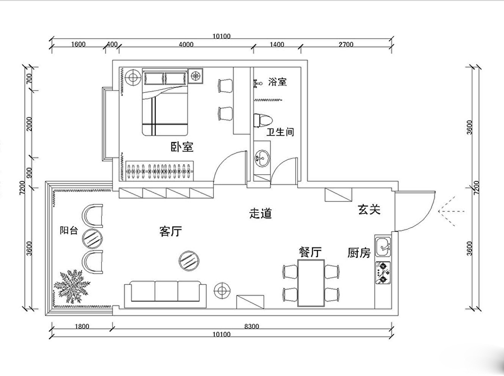 金领国际现代简约 裸墙风格