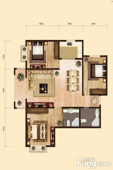 中式风格—147平米三居室