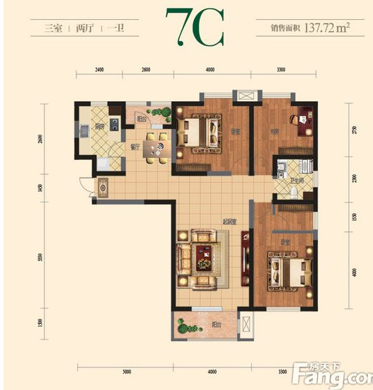 华庭装饰-观锦-137㎡-现代简约