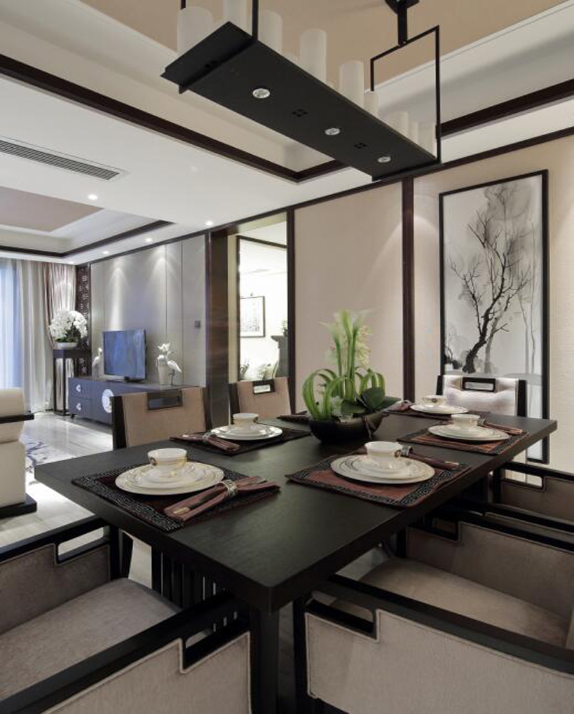 北京首开国风美唐四居室新中式风格设计案例