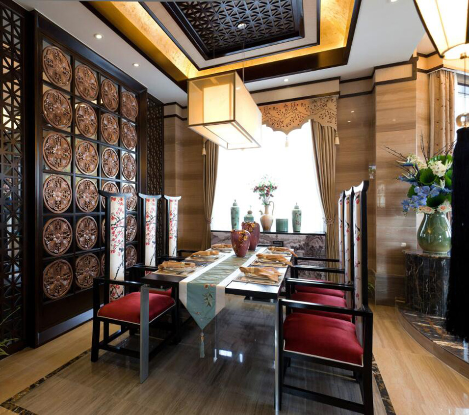 北京泛海国际四居室新中式风格设计案例