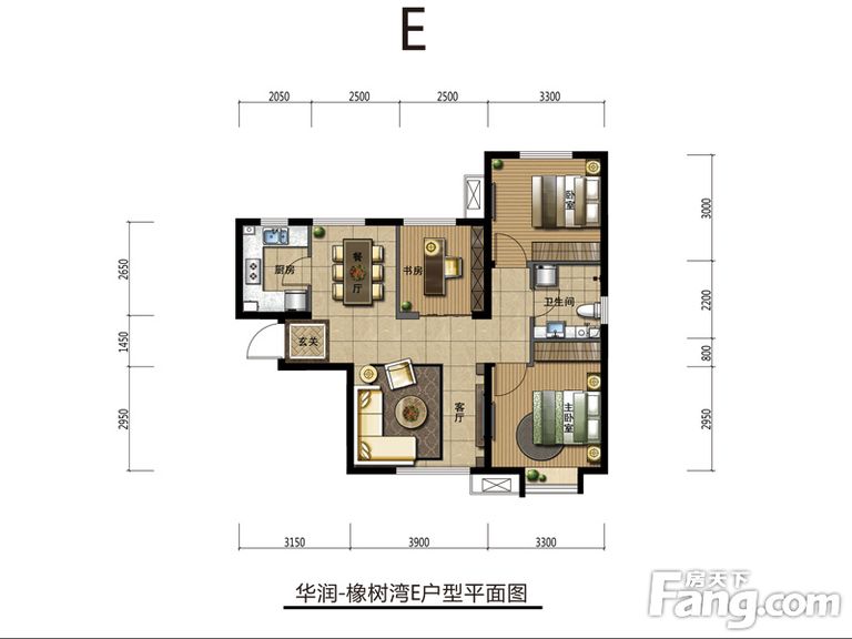 远洋心里90平简约风