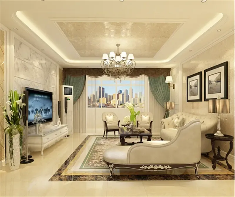 简欧风格三居室139平米15万-奥莱城装修案例-天津房天下家居装修网