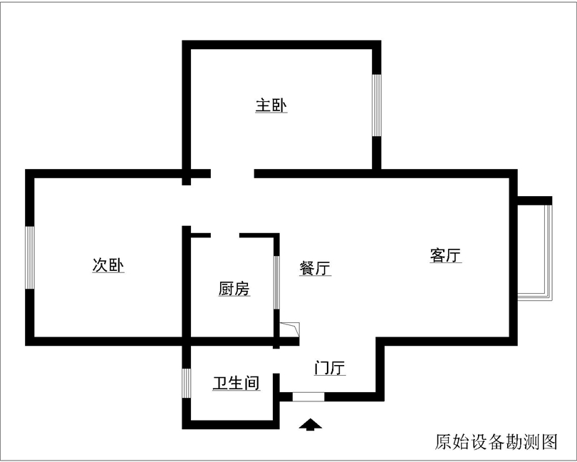北京怡园98平田园风格案例效果图设计