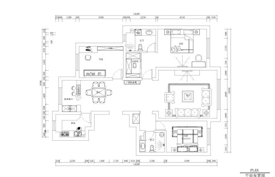 【紫金城】-140㎡-现代简约风格-城市人家