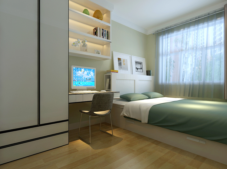 单位宿舍130平米现代简约风格装修设计案例