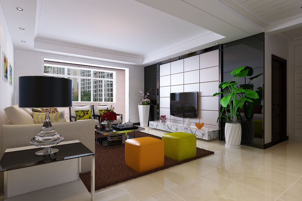 色彩明快，造型简洁，营造舒适温馨的家
