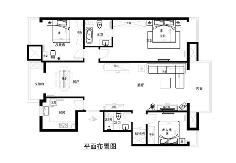 融科香雪兰溪大三居现代风