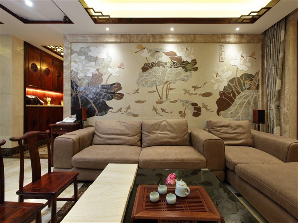 天泰城以琳美地-三居室-118平米-中式风格