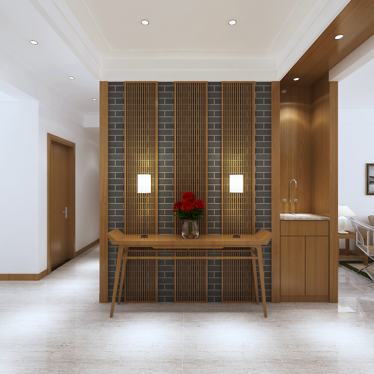 新中式风格-137平米三居室