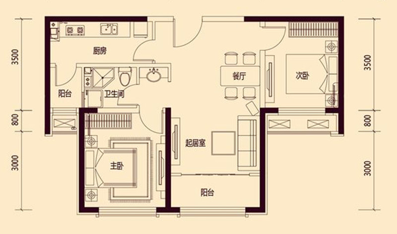 融创洞庭路壹号_现代简约_设计案例效果图