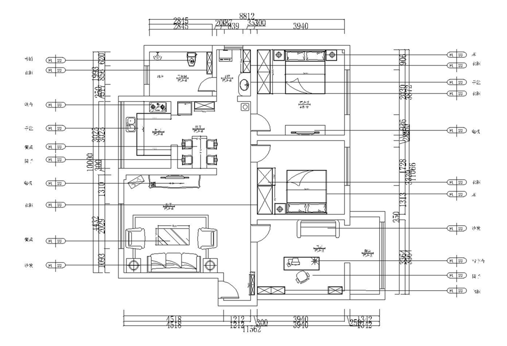 【力天装饰】同盛里 三居 田园 120㎡