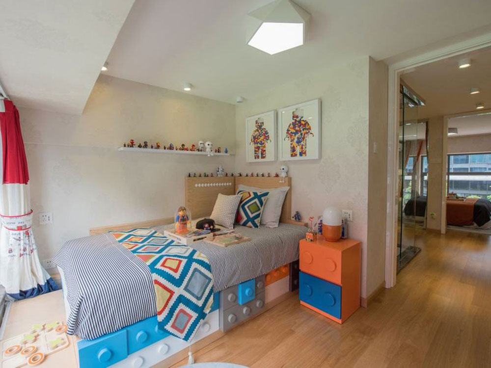 时尚米兰橙 60平现代小户型住宅