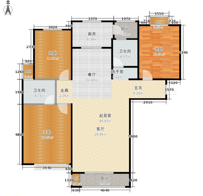 尚嘉装饰—悦蓝山C户型125平方方案